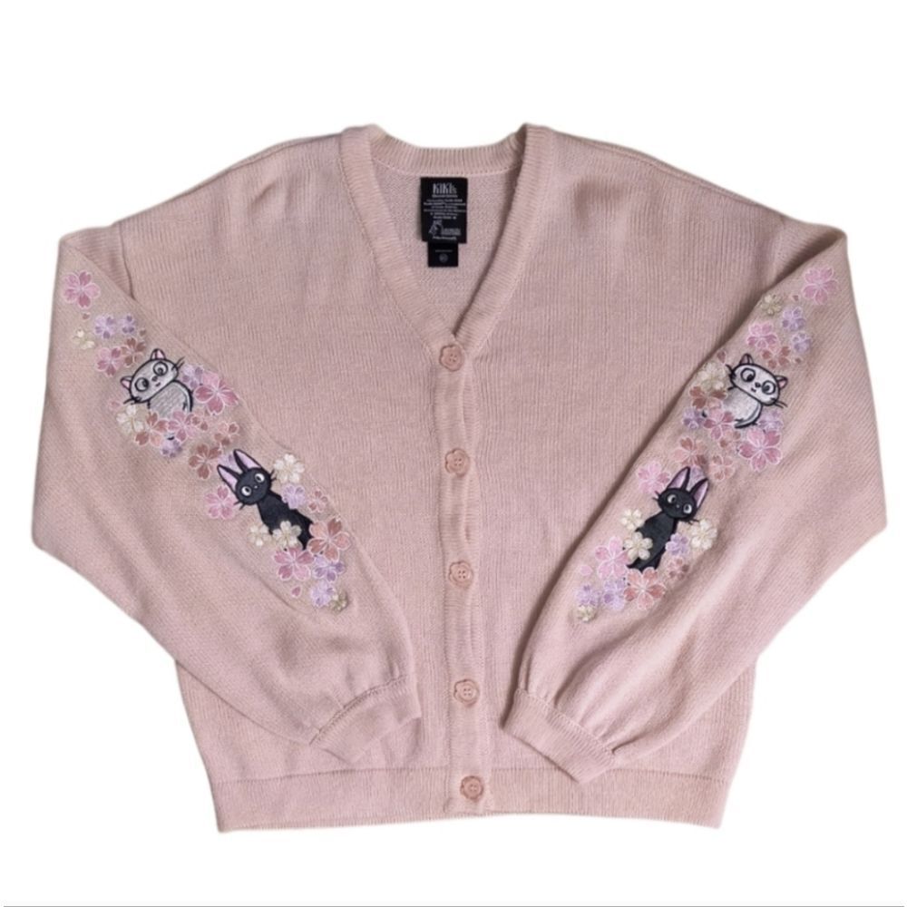 Her Universe Studio Ghibli Kiki's Delivery Service Jiji & Lily Cardigan Size M